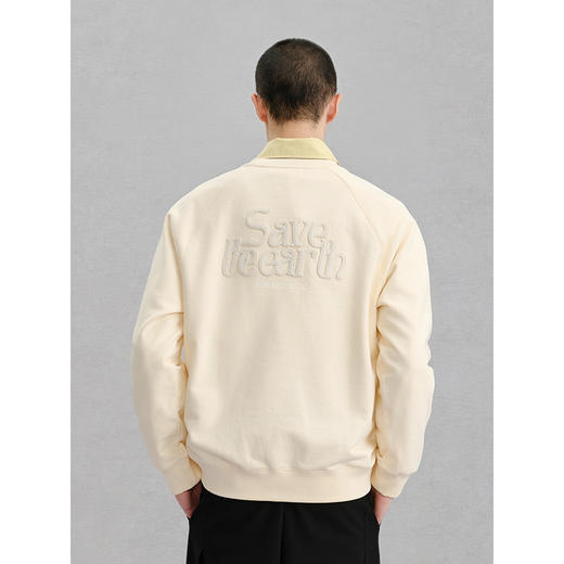 GXG男装 多色撞色绣线简约圆领卫衣24冬季热卖G24X314033 商品图4