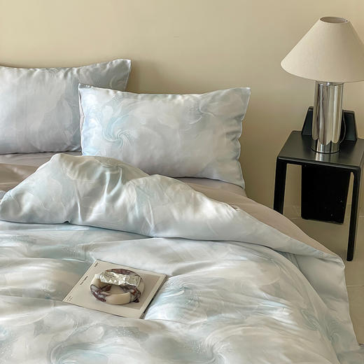 自然醒60支进口莱赛尔兰精天丝数码印花暗合简约款四件套HS 商品图14