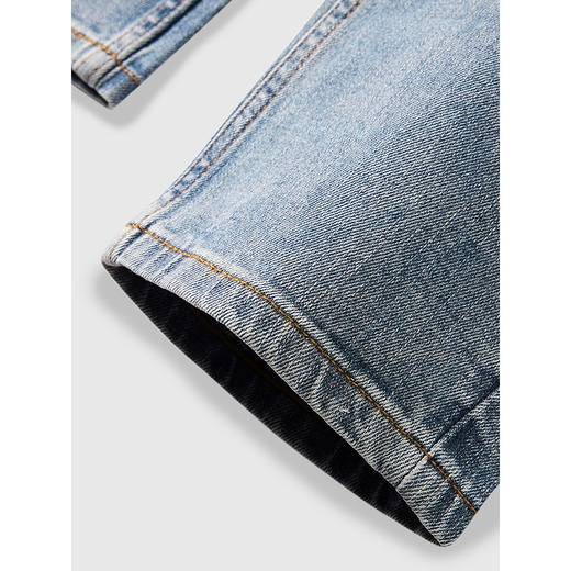 GXG男装 水洗锥形牛仔裤日常简约长裤休闲裤 2025春季热卖 商品图4