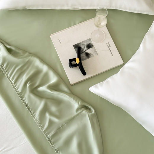 【热卖推荐】自然醒60支兰精天丝纯色单品床笠床垫保护罩HS 商品图4