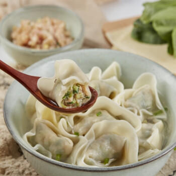 吉祥馄饨上海荠菜猪肉大馄饨521g 18只生鲜水饺云吞混沌早餐半成品 商品图1