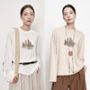 UMILAB｜剪影*不费力慵懒 原创印花天丝棉轻薄防晒宽松T长袖T751M 商品缩略图0