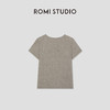 ROMI STUDIO“美式复古”花纱棉字母印花轻薄圆领短袖T恤RWCSSM1607【现货】 商品缩略图1