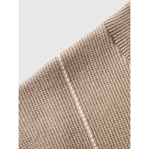 GXG男装 撞明线设计毛衣通勤简约毛衫男士基础上衣 2025春季热卖 商品图2