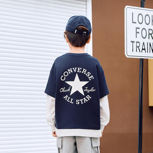 CONVERSE 秋 大童小童 儿童童装T恤 CNVN-FF-J033 商品图2