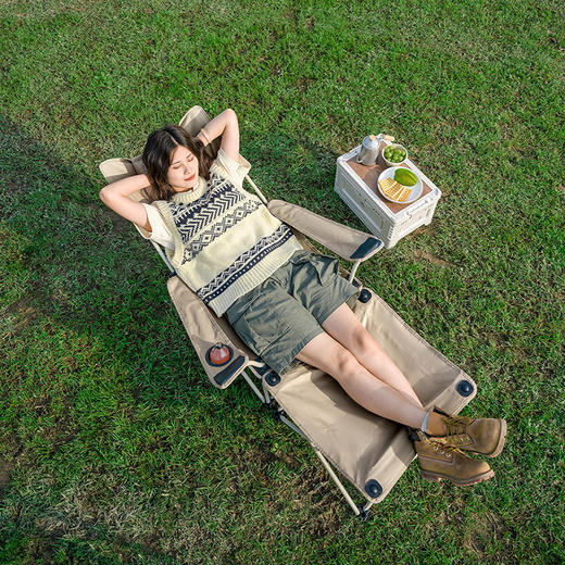 【积分兑换】挪客（NatureHike）暮望T05J连桌休闲躺椅 卡其色 CNK2350JJ011 商品图4