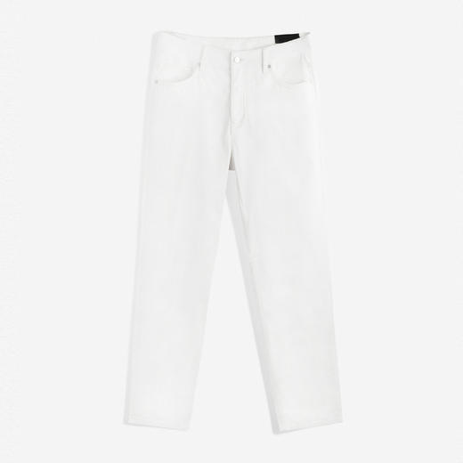 GXG男装   白色直筒牛仔裤微弹力休闲裤 24年夏G24X052014 商品图4