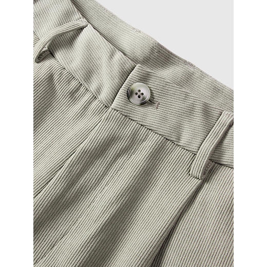 GXG男装 灯芯绒针织休闲裤通勤透气西装裤简约长裤 2025春季热卖 商品图2