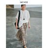 棉仓3631517003-IACHOE咖色格纹半身裙 商品缩略图3