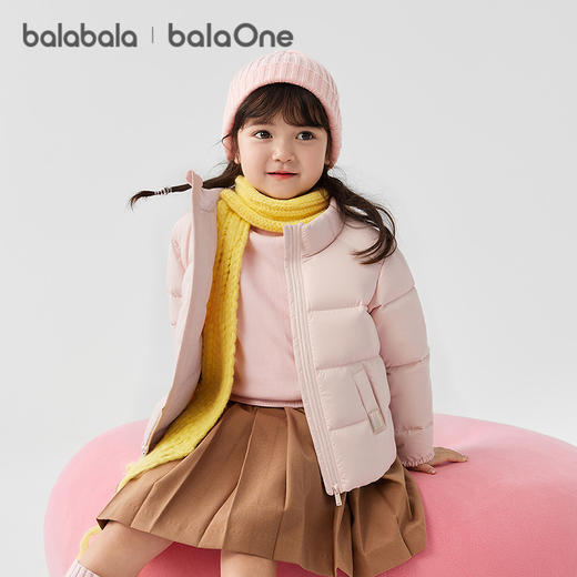 巴拉巴拉儿童羽绒服男童宝宝童装女童冬装亲子装洋气外套立领时尚 商品图5