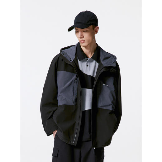 GXG男装  撞色夹克男连帽户外外套时尚潮流外套 秋季热卖G24X213031 商品图3