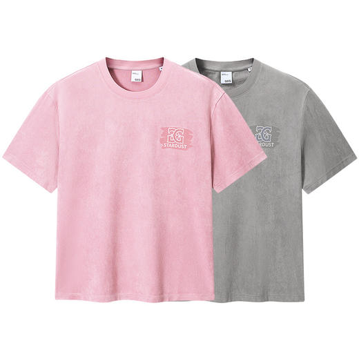 GXG男装 圆领T恤简约纯色上衣短袖针织 2025夏季热卖 商品图4