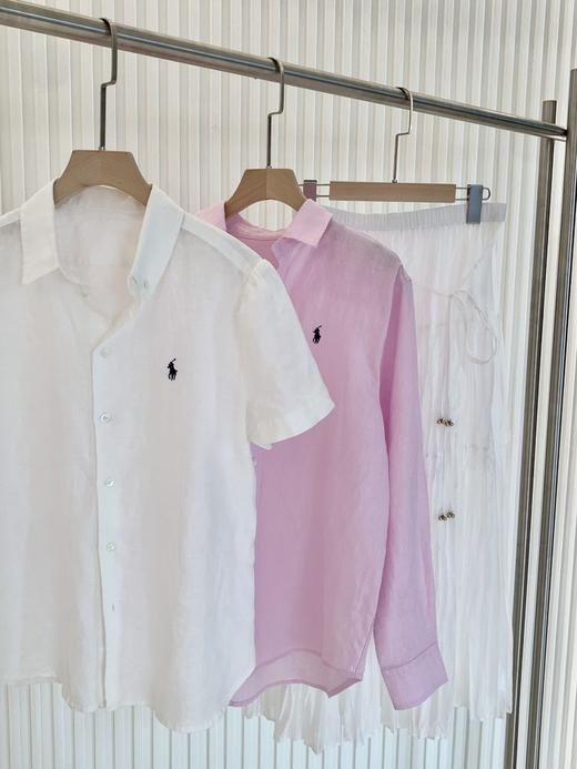 【高品质私服】【RL粉色宽松亚麻衬衫】100%优质亚麻，宽松H版型，适合各种身材G1430-CC【无标出货 介意慎拍】 商品图12