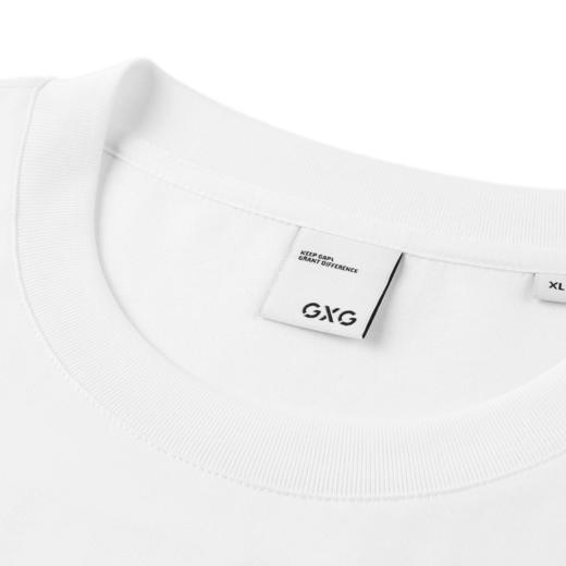 GXG男装 白色后背印花圆领短袖T恤 个性潮流短袖 夏季热卖G24X442113 商品图2