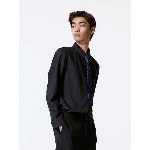 GXG男装 多色基础设计通勤长袖衬衫男士24年秋季热卖G24X033036 商品图3