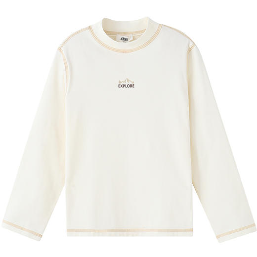 男女童中领长袖针织衫秋季新款安奈儿童装小程序专享EM531567 商品图6