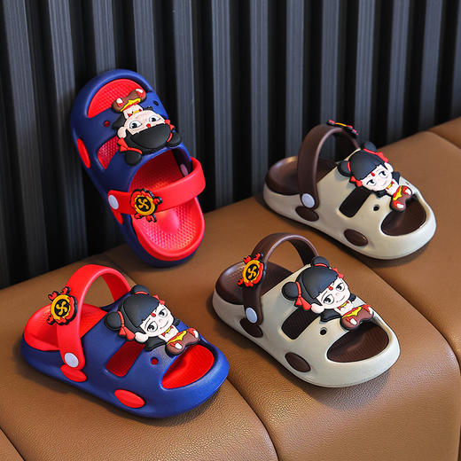 哪吒男童凉鞋软底防滑2025新款儿童凉鞋中小童运动沙滩鞋子 商品图5