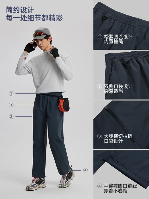 TECTOP探拓户外工装伞兵裤男女春夏透气防泼水登山徒步软壳休闲裤 商品图1