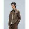 GXG男装  咖色肌理通勤短款大衣外套 24冬热卖G24X064004 商品缩略图2