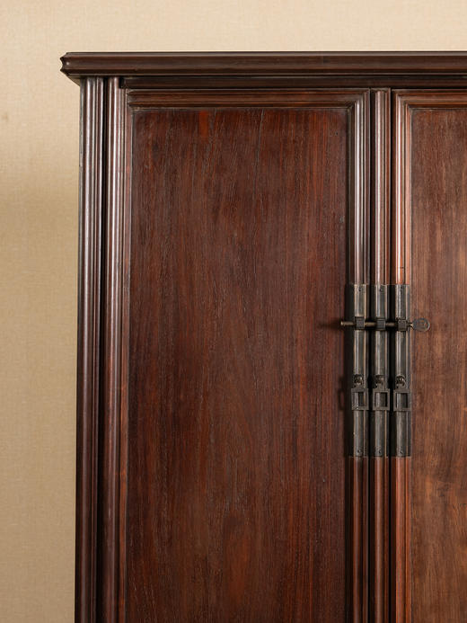 清	红木瓜棱腿独板面圆角柜（一对） 商品图3