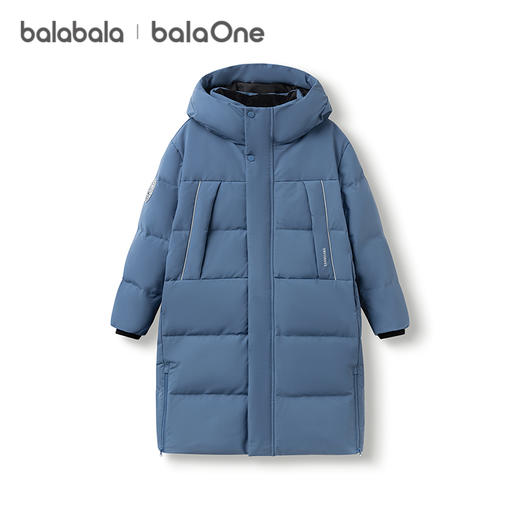 巴拉巴拉儿童羽绒服中长款冬加厚外套男女童连帽亲子装防风防泼水 商品图4