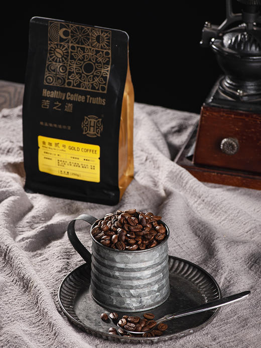 苦之道丨金咖贰号（日晒）精品中度烘焙豆250g 商品图1