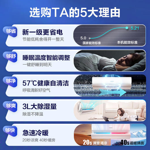 【国补15%】科龙空调 KFR-35GW/KW1X-X1 新一级能效 大1.5匹 商品图2