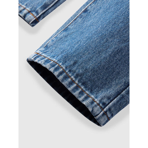 GXG男装 水洗蓝色经典牛仔裤宽松休闲裤通勤男士长 25年春季热卖 商品图4