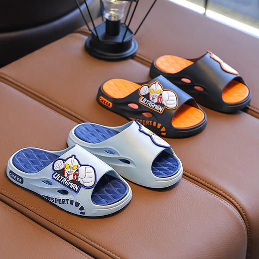 奥特曼儿童凉拖鞋亲子男女新款夏季卡通软底防滑居家洗澡浴室户外 商品图4