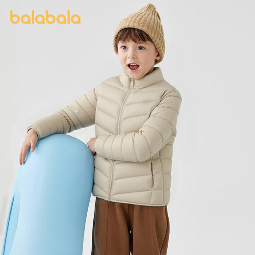 巴拉巴拉童装男童轻薄羽绒服秋冬季女童立领亲子外套防泼水防油污【巴拉巴拉专场】 商品图1