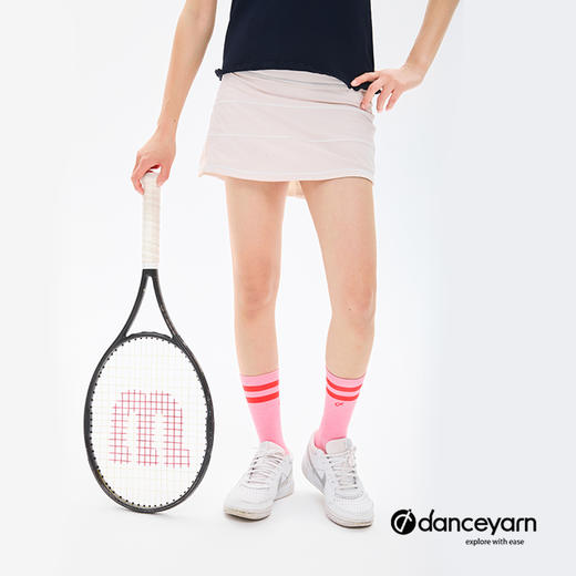徒步中国danceyarn A2夏季轻量中筒美丽诺羊毛运动跑步袜透气定向缓震 商品图5