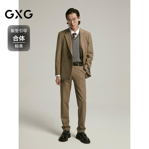 GXG男装  商务休闲西装外套男正装 24冬季热卖G24X134018 商品图1