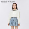 巴拉巴拉女童衬衫儿童长袖2025新款秋装精致时尚柔软甜美凉感抗菌 商品缩略图0