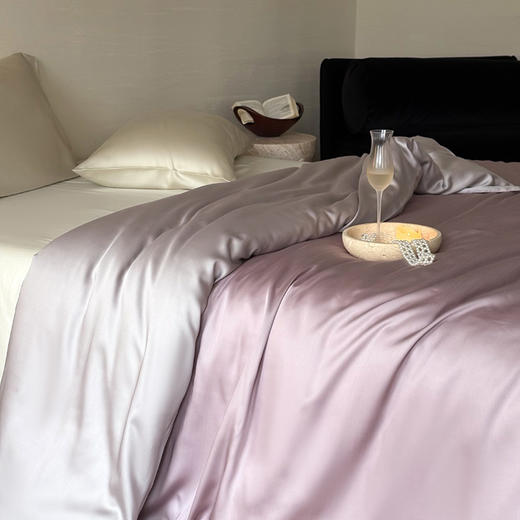 自然醒60支兰精天丝纯色双拼单品被套被罩HS 商品图0