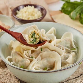 吉祥馄饨冬笋荠菜猪肉大馄饨521g 18只生鲜水饺云吞混沌早餐半成品 商品图0