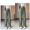 裁缝学苑AH18冰丝工装裤女小个子速干高腰新款香蕉阔腿裤 商品缩略图2