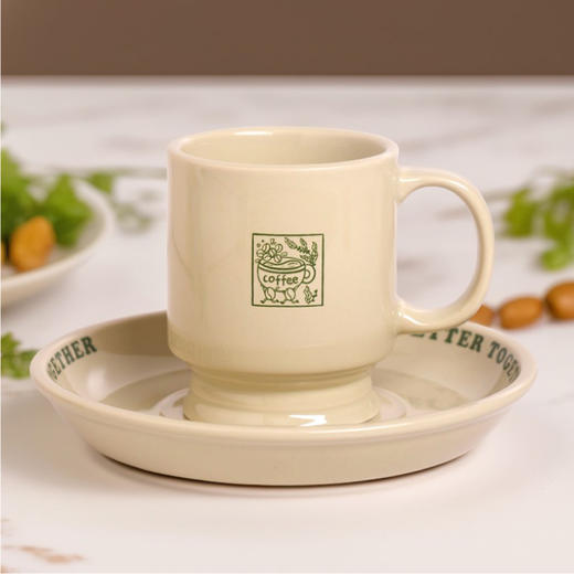 甲马系列陶瓷杯碟套装 商品图0