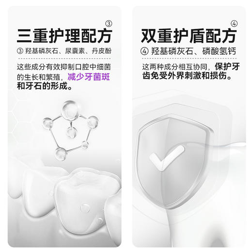 牙博士牙本质修复抗敏牙膏羟基磷灰石洁白护齿清新口气120g 商品图7