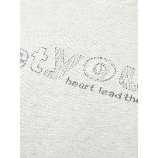 25夏季热卖 GXG男装经典双色时尚字母刺绣百搭通勤圆领短袖T恤 商品图3