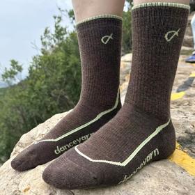 徒步中国danceyarn H5396重量中筒美丽诺羊毛雪山徒步袜保暖蓄能包裹防异味
