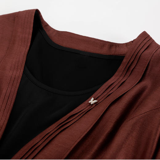 QF8C9斯尔丽25新款时尚女夏季修身百搭连衣裙搭短袖外套套装 商品图5