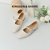 经典鲨2025秋季新品时尚小方头简约低粗跟气质玛丽珍单鞋女KW391-537011 商品缩略图0