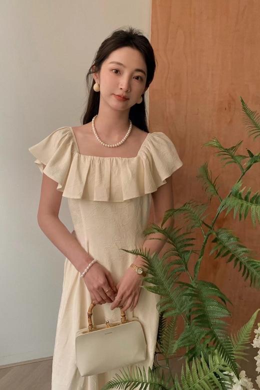 SUMMER & SAGE 温柔风纯欲荷叶边长裙 20550 商品图2