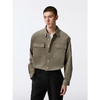 GXG男装 卡其色灯芯绒简约翻领长袖衬衫  秋季热卖G24X033044 商品缩略图4