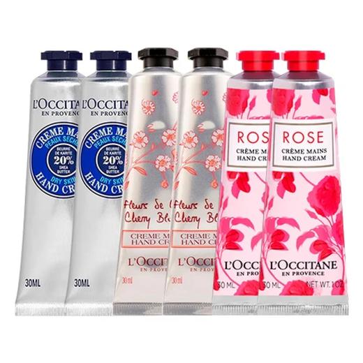 欧舒丹护手霜润肤甜蜜樱花乳木果玫瑰滋润女士冬天手膜节日礼物套装礼盒 30ml 6支 欧舒丹经典礼盒装 商品图9