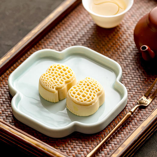 【陶瓷茶点盘多款】陶瓷迷你糕点碟复古精致水果盘味碟茶室禅意茶点盘防烫茶杯垫杯托 商品图3