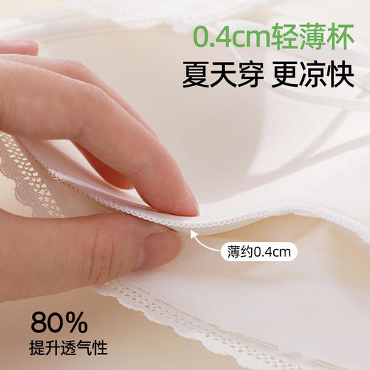 【抹胸美背】熳洁儿 小胸聚拢文胸防走光性感美背蕾丝25251506 商品图5