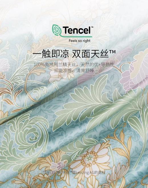 罗卡芙 仙境花园空调被可水洗被芯新雪丽纤维亲肤夏被 商品图2
