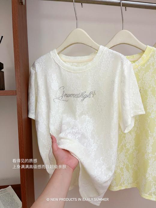 【YW】无忧购法式温柔圆领百搭显瘦蕾丝上衣X617（截单后3-7天发货) 商品图4