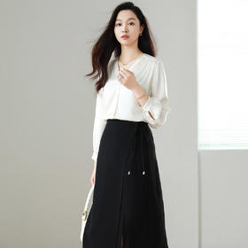 火桐hooton进口三醋酸一片式绑带半裙YT2069